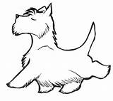 Scottie Terrier Scottish Dog Clipart Dogs Drawing Clip West Cartoon Westie Drawings Coloring Template Highland Cliparts Small Line Fanpop Draw sketch template