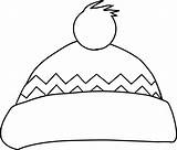 Hat Winter Clip Cap Outline Clipart Pages Colouring Hats Clker Coloring Blank Warm Transparent Bobble Intheplayroom Para Colorear Clothes Clothing sketch template
