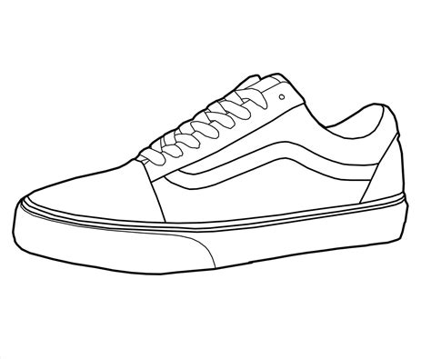 vans shoes drawing  getdrawings