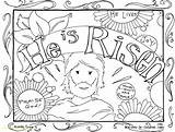 Jesus Coloring Risen Pages Getcolorings Color Resurrection Appears sketch template