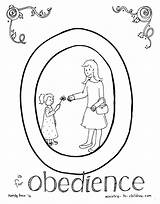Coloring Pages Obedience Children Printable Obey Bible Sheets God Preschool Parents Kids Clipart Chart Sunday School Pdf Girl Template Dye sketch template