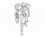 Samus Aran Strong Coloring Pages sketch template