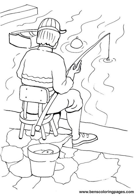 fishing coloring pages  children