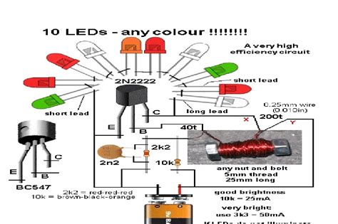 battery led circuit diagram