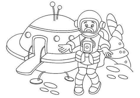 pin  astronaut coloring page