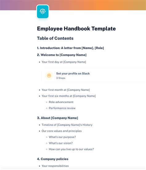 guide  staff handbooks employee handbook template scribe