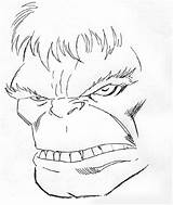 Hulk Face Mask Coloring Pages Template sketch template
