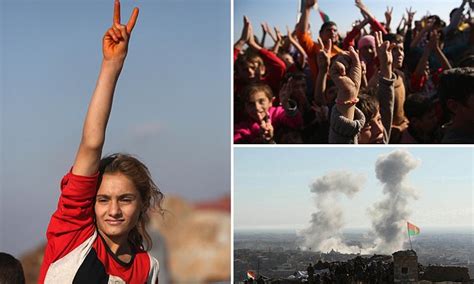 isis are driven from yazidis home town of sinjar as they celebrate