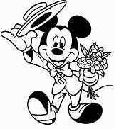 Mickey Mouse Coloring Pages Outline Balloon Clipart Kids Popular Clipartmag sketch template