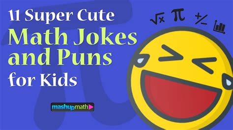 super cute  funny math jokes  puns  students mashup math