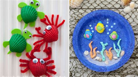 seashell crafts  kids diy thought