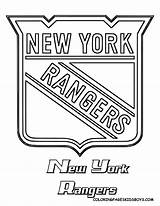 Coloring Pages Nhl Symbols York Rangers Library Clipart sketch template
