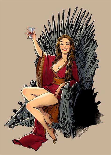 game of thrones characters as pin up models fan art nerd reactor