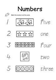 images  numbers    worksheet preschool worksheets