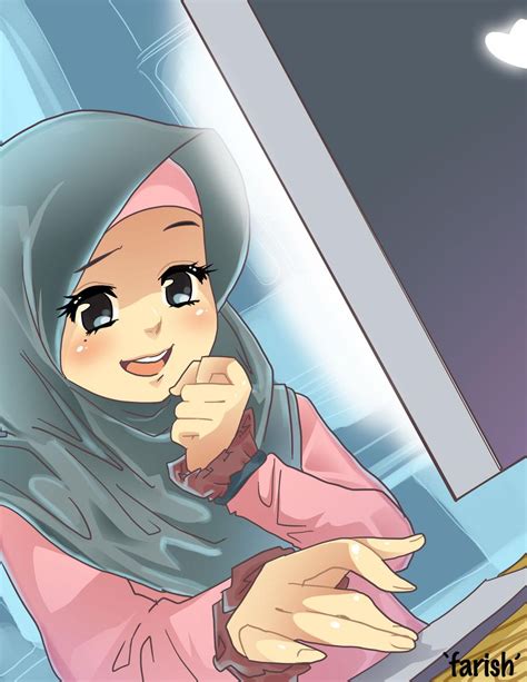 girl hijab by saurukent on deviantart anime islamic cartoon hijab