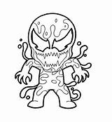 Venom Coloringonly Chibi Carnage sketch template