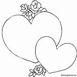 Coloring Pages Valentijn Heart Choose Board Valentine Valentines sketch template