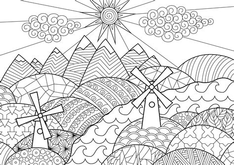 landscape coloring pages   gambrco