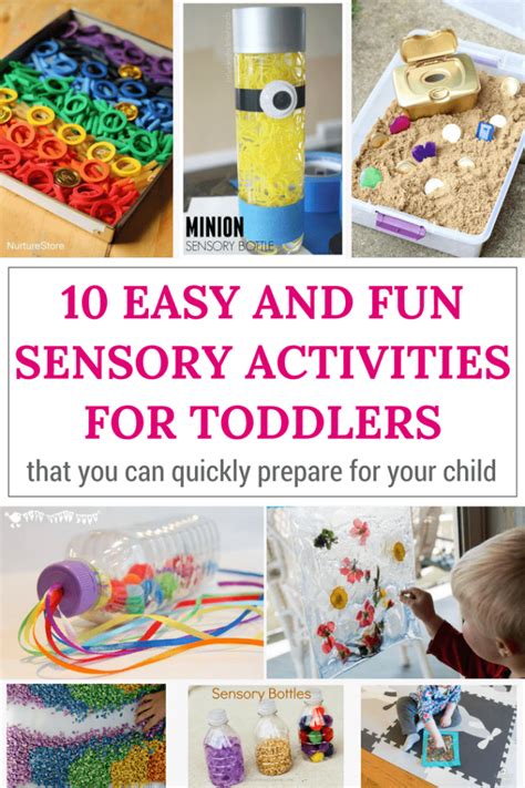 easy  fun sensory activities  toddlers  love