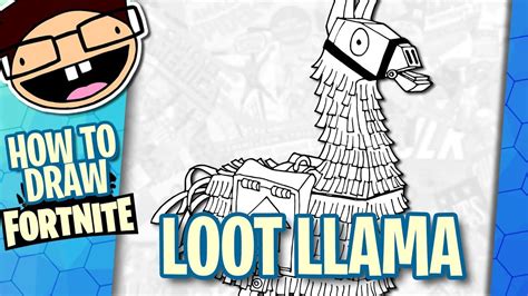 fortnite llama coloring page inspirational   draw  loot llama
