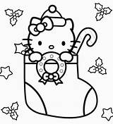 Kitty Hello Christmas Coloring Pages Printable Maze Color Print Getcolorings Getdrawings Ornament sketch template