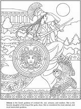 Coloring Goddess Pages Dover Publications Welcome sketch template