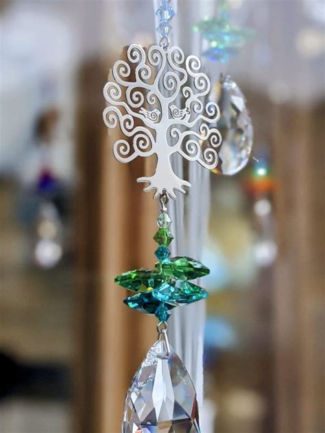 Tree Crystal Pendant Ashley Adams Jewellers