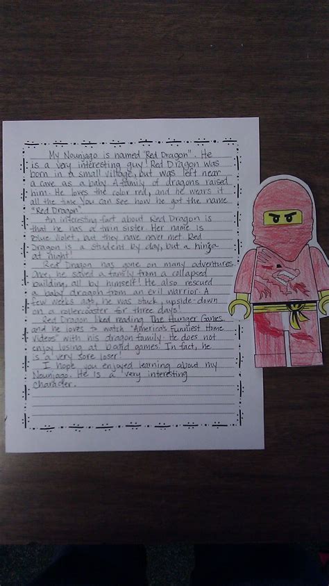 students love ninjago   created  nounjago writing activity
