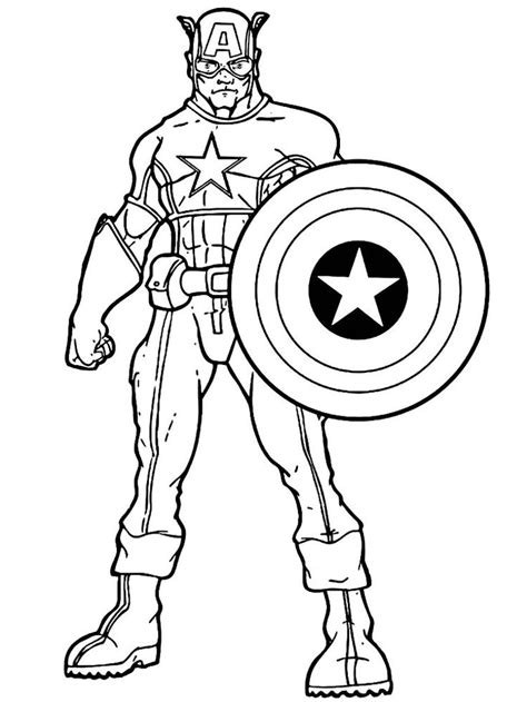 captain america infinity war coloring page    collection