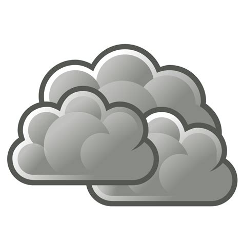 cloudy weather symbol clipart