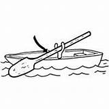 Rowboat sketch template