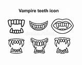 Vampire Teeth Fangs Denti Grafische Tanden Webontwerp Icona Grafica Dentate Vampiri Vampiro Doeleinden Vormgeving sketch template