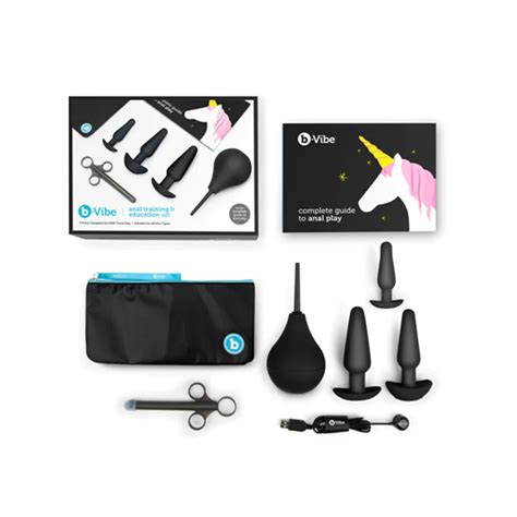 B Vibe Anal Training And Education Set Black – ☠️ Noir Leather ☠️