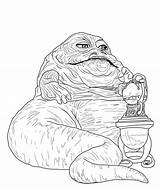 Printable Jabba Hutt Lord sketch template