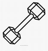 Weights Dumbbell sketch template
