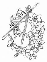 Bow Violin Inna Schneider Musical sketch template