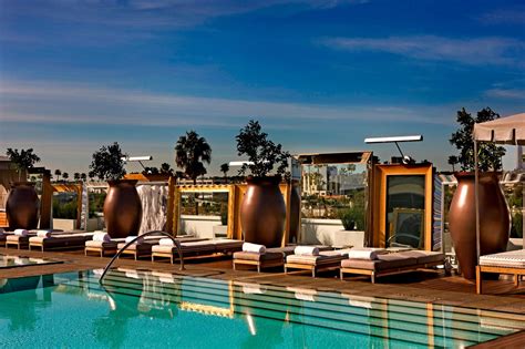 beverly hills hotel   pool sls hotel  luxury collection hotel