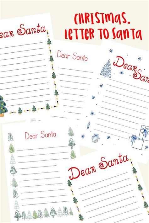 letter  santa template merry christmas coloring page etsy merry