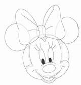 Mouse Minnie Face Coloring Pages Cliparts Attribution Forget Link Don sketch template