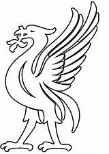 Liverpool Bird Fc Logo Colouring Badge Liver Tattoo Pages Lfc Football Coloring Printable Cake Soccer Liverbird Clipart Cliparts Easy Draw sketch template