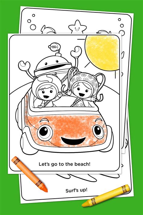 team umizoomi summertime coloring pack nickelodeon parents