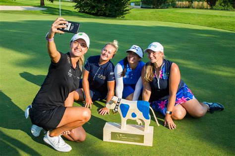 Amy Boulden Of Wales With Her Trophy And Friends Chloe Wi