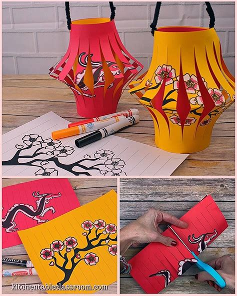 lantern craft template web create traditional paper lanterns
