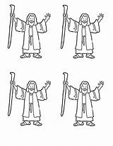 Moses Coloring Israelites Egypt Mose Moppets öffnen sketch template