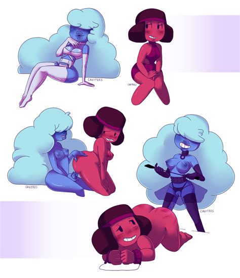 ruby and sapphire by cavitees hentai foundry