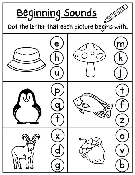 beginning sound worksheets alphabet worksheet letter sounds worksheet kindergarten worksheets