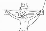 Jezus Kolorowanka Krzyżu Chrystus Chorych sketch template