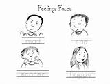Face Scared Mad Sad Worksheet Happy Kindergarten Feelings Preschool Worksheets Faces Activities Circle Emotions Tracing Kids Emotion Learning Charts Coloring sketch template