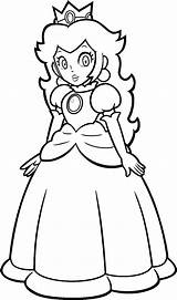 Coloring Daisy Pages Peach Rosalina Princess Comments sketch template