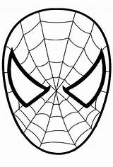 Mask Spiderman Coloring Getdrawings sketch template
